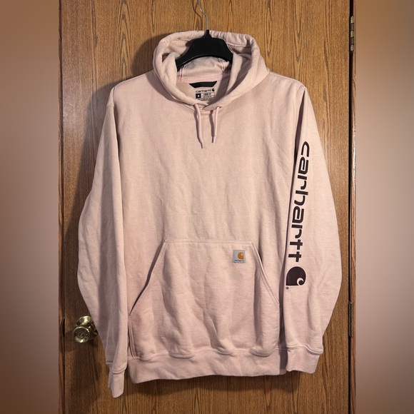 Carhartt Pink Sweatshirt Hoodie Casual Comfort - Picture 2 of 6